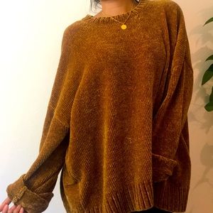 Mustard Yellow Chenille Sweater